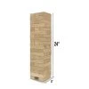 Yard Games On the Go Large Tumbling Timbers Wood Tower Stacking Outdoor Party Game w/ 56 Premium Pine Blocks & Nylon Carrying Case, Starting at 2 Feet