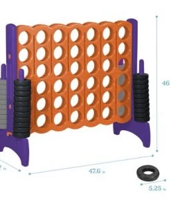 ECR4Kids Jumbo Four-To-Score Giant Game-Indoor/Outdoor 4-In-A-Row Connect -Lawn Games Sales unnamed file 2797