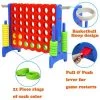 SDADI Giant 33 Inch 4-In-A-Row Hoop Connect Strategy Game and Basketball Indoor/Outdoor Family Fun Board for Toddlers, Kids, Adults, Blue and Red -Lawn Games Sales unnamed file 2808