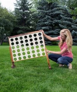 Yard Games YardGames 3 x 2 Feet Premium Wooden Giant 4 In a Row Yard and Backyard Multi Player Outdoor Lawn Game Set for Parties, BBQs, and More -Lawn Games Sales unnamed file 2824
