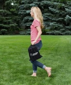 Yard Games YardGames Giant Outdoor Wooden Dice Set of 6 Bundle with Yard Pong Activity Party Set with 12 Buckets, 2 Balls, and Carrying Case -Lawn Games Sales unnamed file 2865