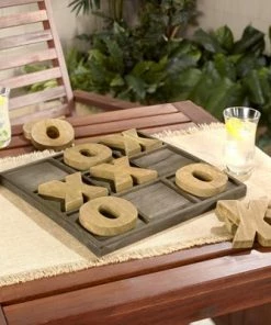 The Lakeside Collection Lakeside Table Top Tic-Tac-Toe Board Game with Jumbo Pieces - 11 Pieces -Lawn Games Sales unnamed file 2869