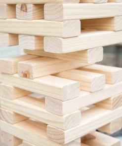 Hey! Play! Nontraditional Giant Wooden Blocks Tower Stacking Game -Lawn Games Sales unnamed file 2900