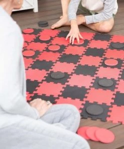 HearthSong Family Indoor/Outdoor Giant 4' Foam Checkers Set -Lawn Games Sales unnamed file 2921