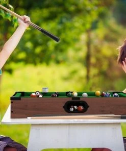 Toy Time Mini Billiards Tabletop Pool Game Set - Cues, Balls, and Rack -Lawn Games Sales unnamed file 2926
