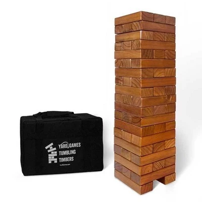 Yard Games YardGames Giant Tumbling Timbers Wood Stacking Wooden Building Blocks Game for Adults and Kids with 56 Stained Pine Blocks (2 Pack) 3 Yard Games YardGames Giant Tumbling Timbers Wood Stacking Wooden Building Blocks Game for Adults and Kids with 56 Stained Pine Blocks (2 Pack)