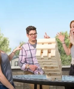 Toy Time Nontraditional Giant Wooden Blocks Outdoor Tower Stacking Game -Lawn Games Sales unnamed file 2967