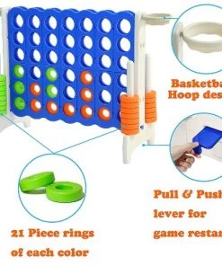 SDADI Giant Jumbo 4-in-a-Row Connect Game Indoor/Outdoor Family Kids Yard Game with 2 Basketballs Hoops, 42 Play Rings, and Mini Basketball 9 SDADI Giant Jumbo 4-in-a-Row Connect Game Indoor/Outdoor Family Kids Yard Game with 2 Basketballs Hoops, 42 Play Rings, and Mini Basketball -Lawn Games Sales unnamed file 2973