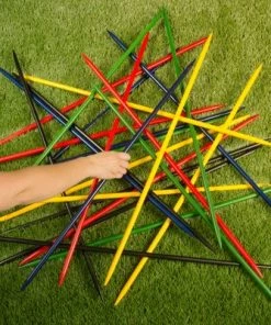 Toy Time Jumbo Pick Up Sticks Classic Indoor/Outdoor Wooden Game - 25pc