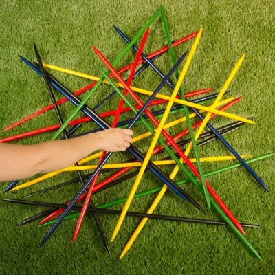 Toy Time Jumbo Pick Up Sticks Classic Indoor/Outdoor Wooden Game - 25pc 2 Toy Time Jumbo Pick Up Sticks Classic Indoor/Outdoor Wooden Game - 25pc