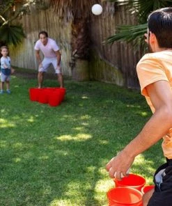 Yard Games YardGames Giant Outdoor Yard Pong Activity Party Set with 12 Buckets, 2 Balls & Tough Nylon Carrying Case for Backyards or Tailgating Events (2 Pack) -Lawn Games Sales unnamed file 3021