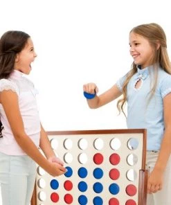 Toy Time 4-In-a-Row Giant Classic Indoor/Outdoor Backyard Lawn Game