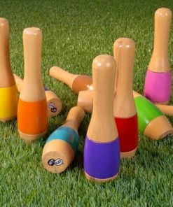 Toy Time Skittle Ball and Lawn Bowling Game with Storage Bag for Indoor/Outdoor Use -Lawn Games Sales unnamed file 3047