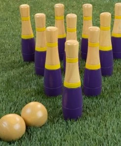 Toy Time 10-Pin Lawn Bowling Game - Purple and Yellow -Lawn Games Sales unnamed file 3058