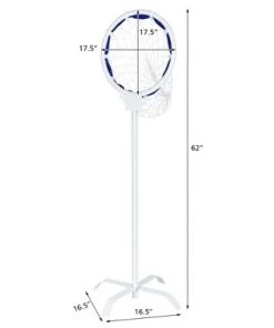 Costway Outdoor Frisbee Toss Target, Metal Flying Disc Stand w/Storage Bag