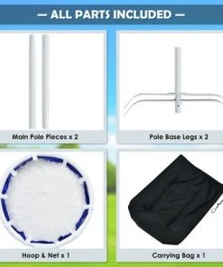 Costway Outdoor Frisbee Toss Target, Metal Flying Disc Stand w/Storage Bag -Lawn Games Sales unnamed file 3259