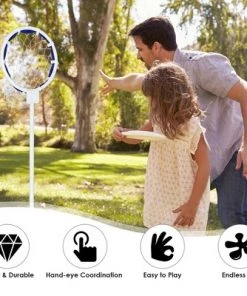 Costway Outdoor Frisbee Toss Target, Metal Flying Disc Stand w/Storage Bag -Lawn Games Sales unnamed file 3263