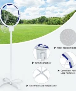 Costway Outdoor Frisbee Toss Target, Metal Flying Disc Stand w/Storage Bag -Lawn Games Sales unnamed file 3264