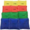 Sportime Nylon-Covered Bean Bags, 5 x 5 Inches, Assorted Colors, pk of 12