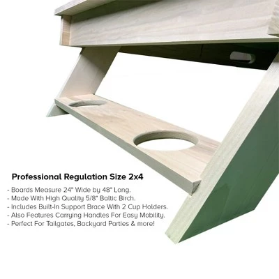 Skip's Garage Land of the Free Home of the Brave Cornhole Boards 3 Skip's Garage Land of the Free Home of the Brave Cornhole Boards