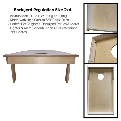 Skip's Garage Land of the Free Home of the Brave Cornhole Boards 4 Skip's Garage Land of the Free Home of the Brave Cornhole Boards - Image 2