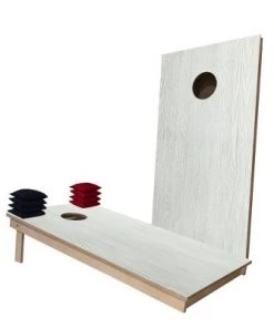 Skip's Garage White Wood Cornhole Boards -Lawn Games Sales unnamed file 3369
