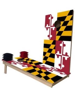 Skip's Garage Maryland Flag Cornhole Boards 10 Skip's Garage Maryland Flag Cornhole Boards -Lawn Games Sales unnamed file 3381