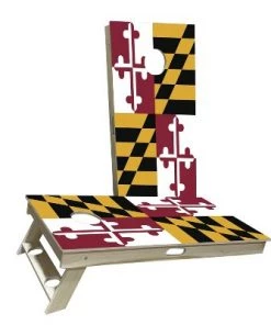 Skip's Garage Maryland Flag Cornhole Boards 13 Skip's Garage Maryland Flag Cornhole Boards -Lawn Games Sales unnamed file 3384