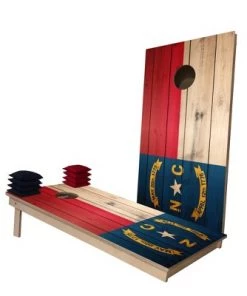 Skip's Garage North Carolina Flag Cornhole Boards -Lawn Games Sales unnamed file 3393