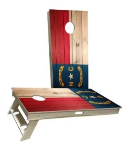 Skip's Garage North Carolina Flag Cornhole Boards -Lawn Games Sales unnamed file 3396
