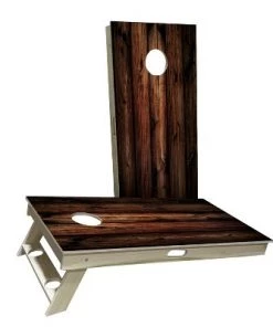 Skip's Garage Dark Wooden Panel Cornhole Boards 12 Skip's Garage Dark Wooden Panel Cornhole Boards -Lawn Games Sales unnamed file 3458