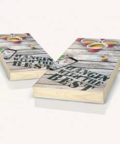 Skip's Garage Hangin With The Best Cornhole Board Set, Includes 2 Boards, 8 Bags + Optional Accessories -Lawn Games Sales unnamed file 3480