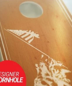 Skip's Garage Marines USMC Maple Cornhole Board Set, Includes 2 Boards, 8 Bags + Optional Accessories