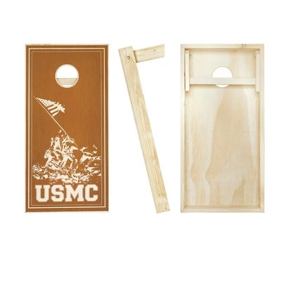 Skip's Garage Marines USMC Maple Cornhole Board Set, Includes 2 Boards, 8 Bags + Optional Accessories 4 Skip's Garage Marines USMC Maple Cornhole Board Set, Includes 2 Boards, 8 Bags + Optional Accessories - Image 2