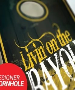 Skip's Garage Living On The Bayou Cornhole Board Set, Includes 2 Boards, 8 Bags + Optional Accessories