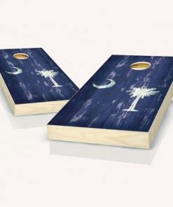 Skip's Garage South Carolina Distressed Cornhole Board Set, Includes 2 Boards, 8 Bags + Optional Accessories -Lawn Games Sales unnamed file 3648