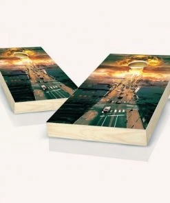 Skip's Garage Zombie Apocalypse Cornhole Board Set, Includes 2 Boards, 8 Bags + Optional Accessories -Lawn Games Sales unnamed file 3665