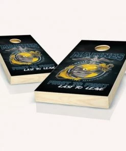 Skip's Garage USMC First to Fight Cornhole Board Set, Includes 2 Boards, 8 Bags + Optional Accessories -Lawn Games Sales unnamed file 3690