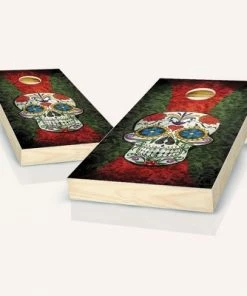 Skip's Garage Sugar Skull Cornhole Board Set, Includes 2 Boards, 8 Bags + Optional Accessories -Lawn Games Sales unnamed file 3709