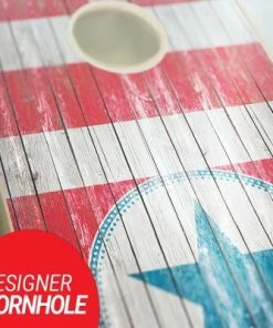 Skip's Garage Living The Dream Cornhole Board Set, Includes 2 Boards, 8 Bags + Optional Accessories