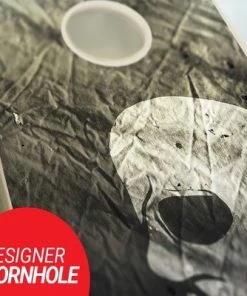 Skip's Garage Pirate Cornhole Board Set, Includes 2 Boards, 8 Bags + Optional Accessories