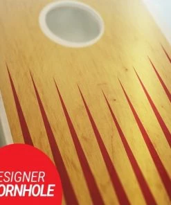 Skip's Garage Pointed Cornhole Board Set, Includes 2 Boards, 8 Bags + Optional Accessories