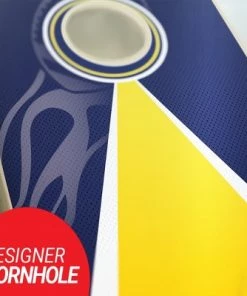 Skip's Garage Game On Cornhole Board Set, Includes 2 Boards, 8 Bags + Optional Accessories