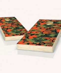 Skip's Garage Orange Camo Cornhole Board Set, Includes 2 Boards, 8 Bags + Optional Accessories -Lawn Games Sales unnamed file 4007