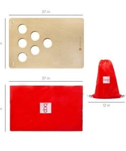 Best Choice Products 2-In-1 Cornhole & Beer Pong Board Game Set, Portable Beanbag Toss w/ 2 Carrying Bags, 6 Bean Bags -Lawn Games Sales unnamed file 403