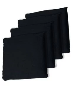 Toy Time Regulation-Sized Canvas Cornhole Bag Set - 8 Count, Black/Blue