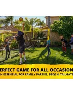CROSSNET The Original 4 Square Volleyball Net and Backyard Yard Game Complete Set with Carrying Backpack, Ball, and Boundary Lines for Kids and Adults -Lawn Games Sales unnamed file 4096