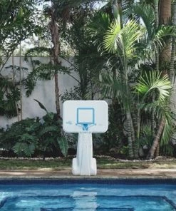 Dunn Rite Dunn-Rite PoolSport 2 In 1 Combination Volleyball & Basketball Stainless Combo Inground Pool Activity Set w/ Basketball Hoop, Volleyball Net, & Balls -Lawn Games Sales unnamed file 4138