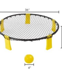 Toy Time Battle Volleyball Outdoor Tournament Set With Adjustable Net and 3 Balls