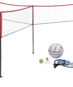 HearthSong Jumbo 3-in-1 Three-Way Game Set Featuring Badminton, Tennis and Volleyball for Kids -Lawn Games Sales unnamed file 4167